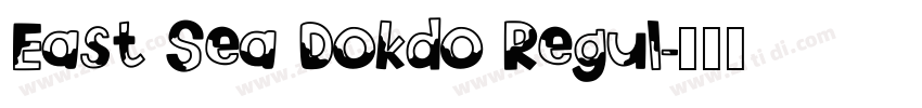 East Sea Dokdo Regul字体转换